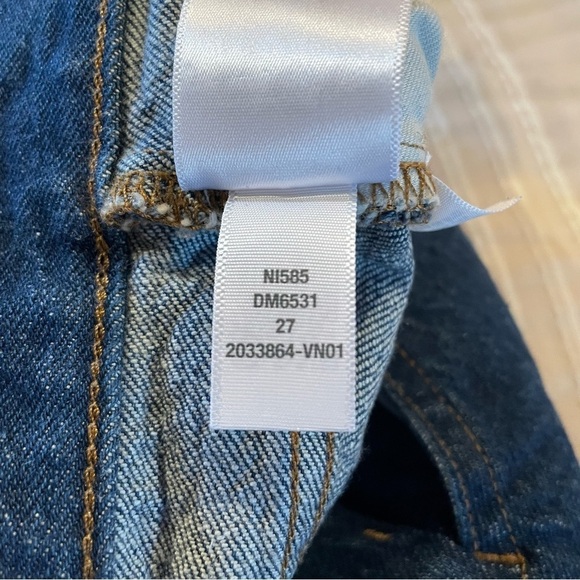 Madewell The Perfect Vintage Straight Jean in Greenhaven Wash: Seamed Version 27 - Picture 9 of 12